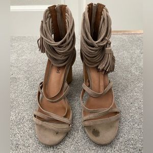 Jeffrey Campbell Women's Shoes Jeffrey Campbell Pallas Ankle Strap Sandal Suede